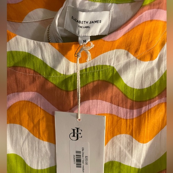 Elizabeth James The Label Ellie Dress in Tidal size Medium - Picture 4 of 8